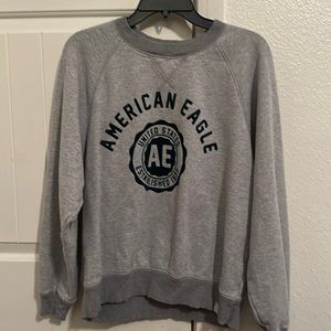 Grey and green American eagle sweater.